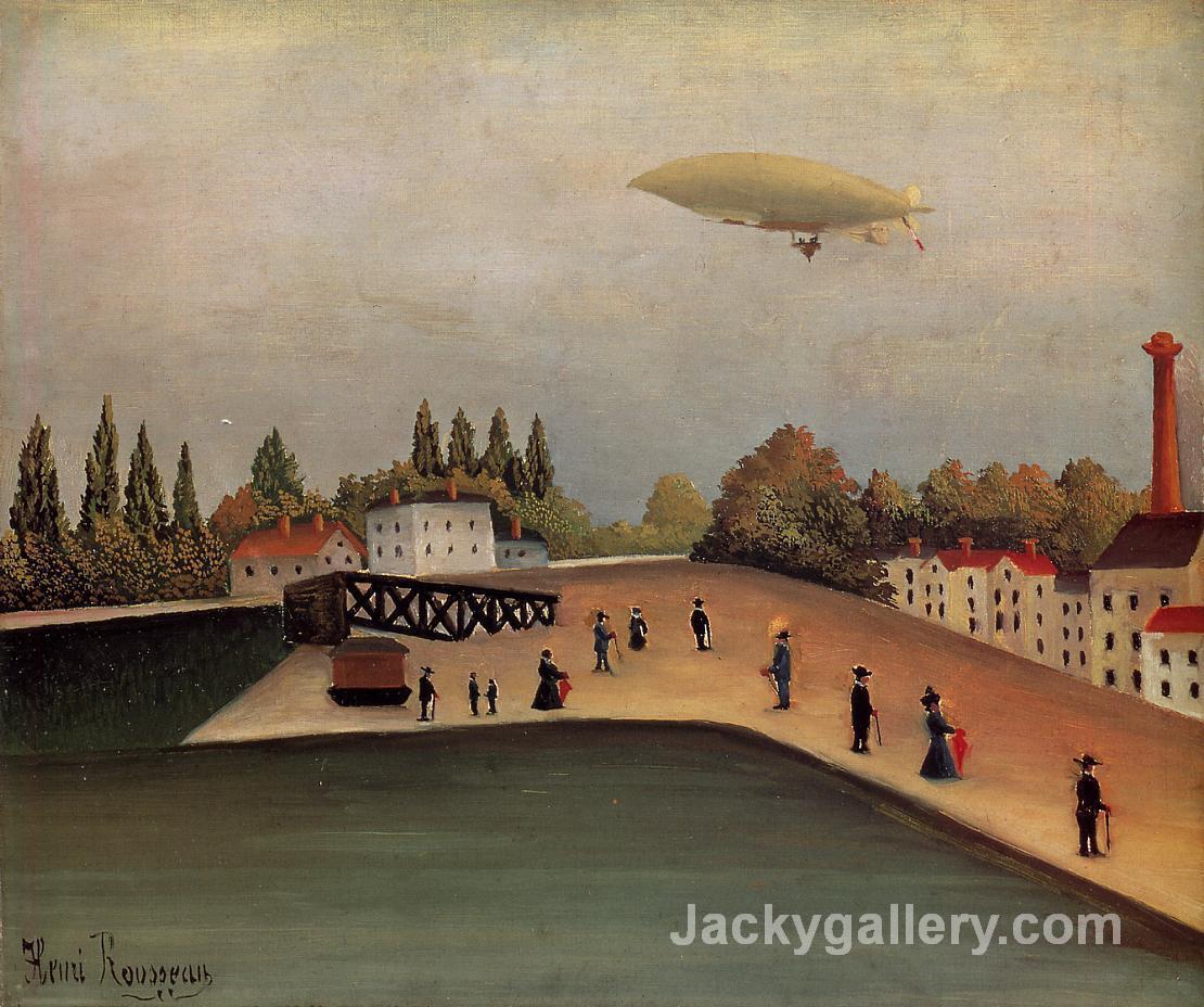 View of the Quai d Ovry by Henri Rousseau paintings reproduction